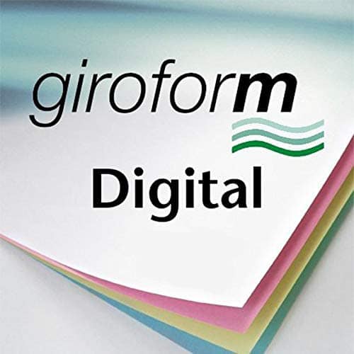 Ramette de papier Giro Digital CFB Jaune pour impression numérique, feuille centrale autocopiante.