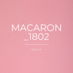 Papier creation Macaron color 1802