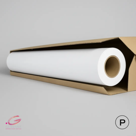 Bobine de papier photo Sunijet Photo Satin 190g en rouleau, format 914 mm x 30 ml, présentée dans une boîte neutre.