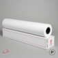 Rouleau de papier blanc PPC LASER 80g posé sur sa boîte d'emballage neutre, idéal pour impressions laser.